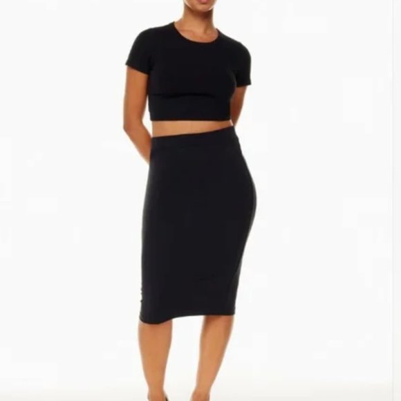Aritzia Babaton Contour Pencil Skirt Navy - Picture 4 of 4